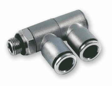 asturomec переходник b196/4 цанговый m1/4" 6мм, с уплотнением