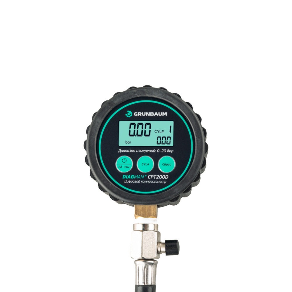 Компрессометр цифровой DIAGMAN CPT200D, в наборе